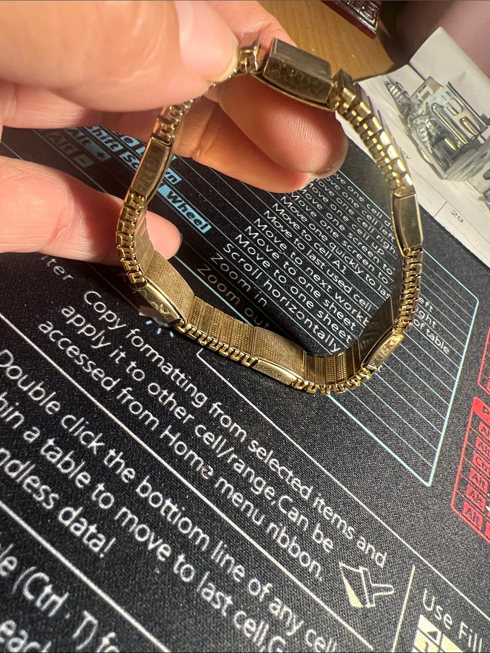 Gold-tone Metal Watch Bracelet Band - Unbranded